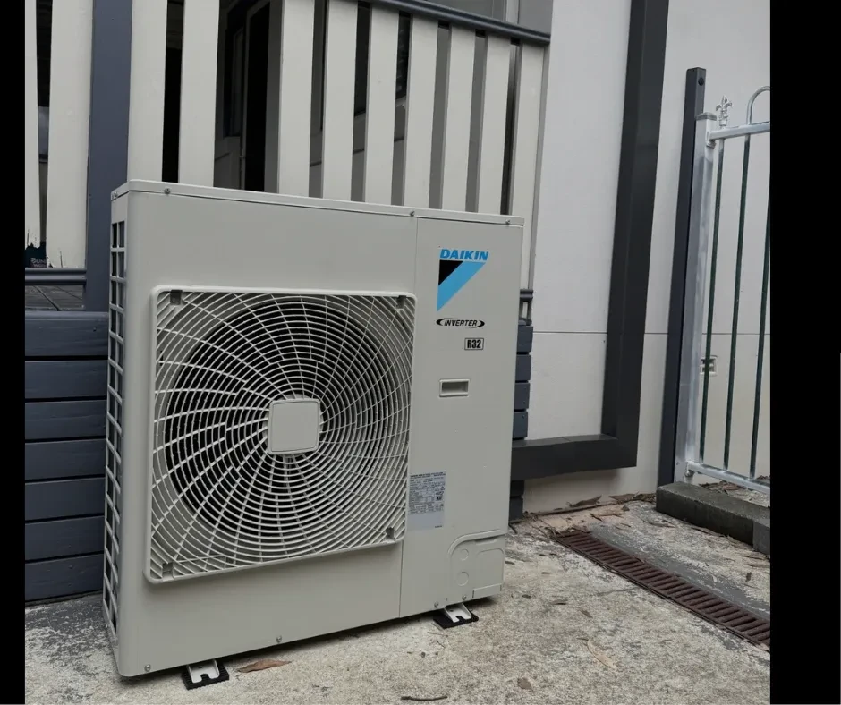 Outdoor air conditioning unit installation